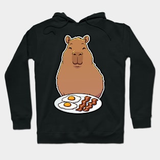 Capybara Bacon and Eggs Hoodie